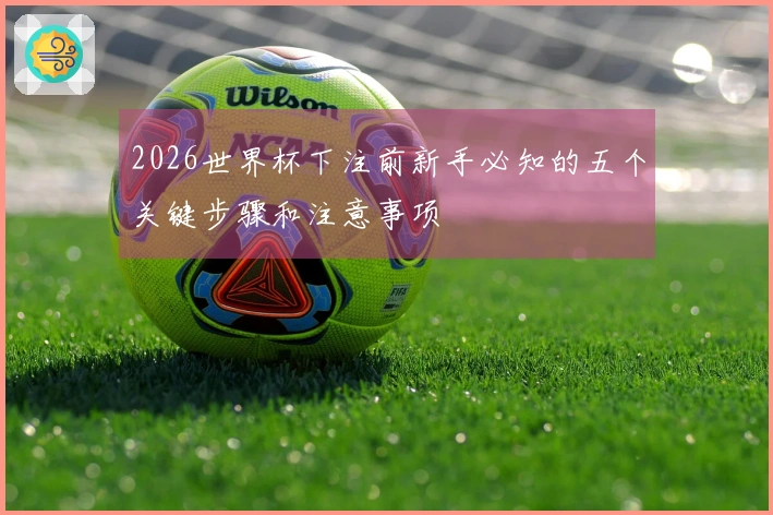 2026世界杯下注前新手必知的五个关键步骤和注意事项